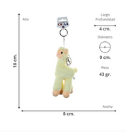 Llavero Llama Clara Peluche