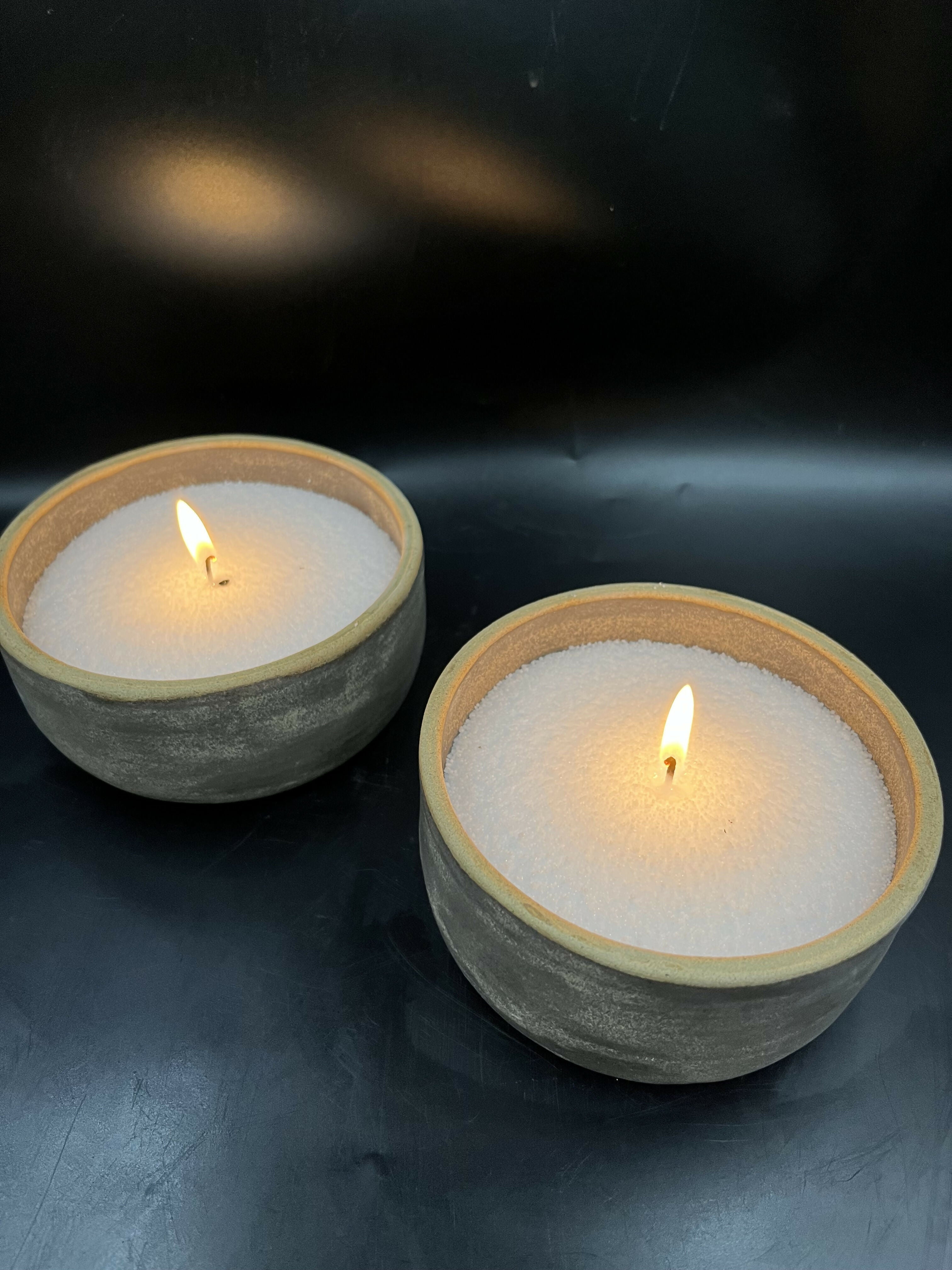 Velas decorativas de cerámica gres