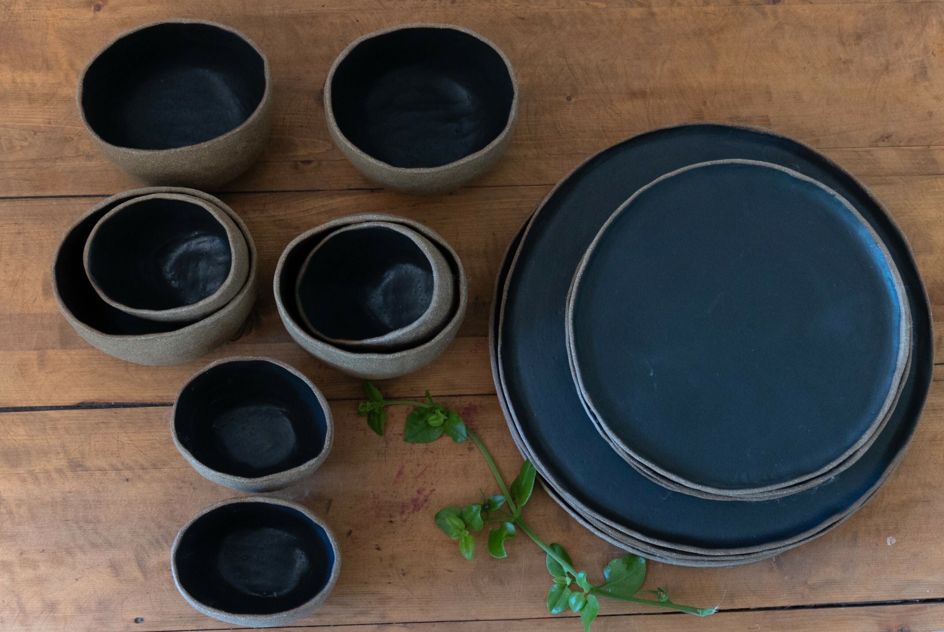 Vajilla Negra 4 personas