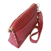 Cartera de cuero modelo MAITE Rojo