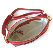 Cartera de cuero modelo MAITE Rojo