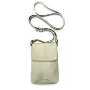 Portacelular - Cell Bag de cuero modelo MARTHA Hueso