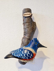 Hand-Carved and Hand-Painted Kingfisher