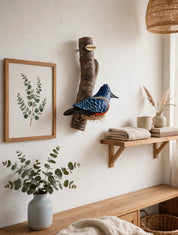 Hand-Carved and Hand-Painted Kingfisher