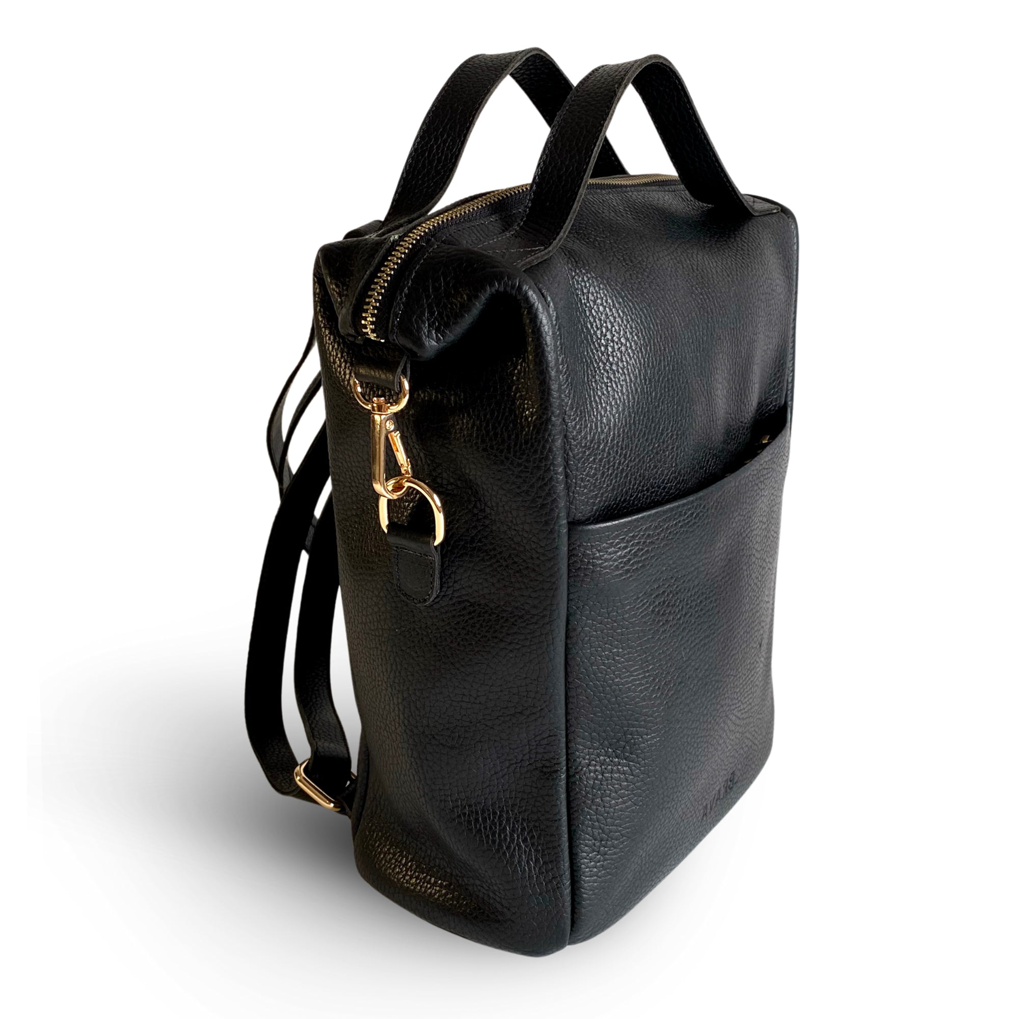 Mochila de cuero modelo MATILDE Negro