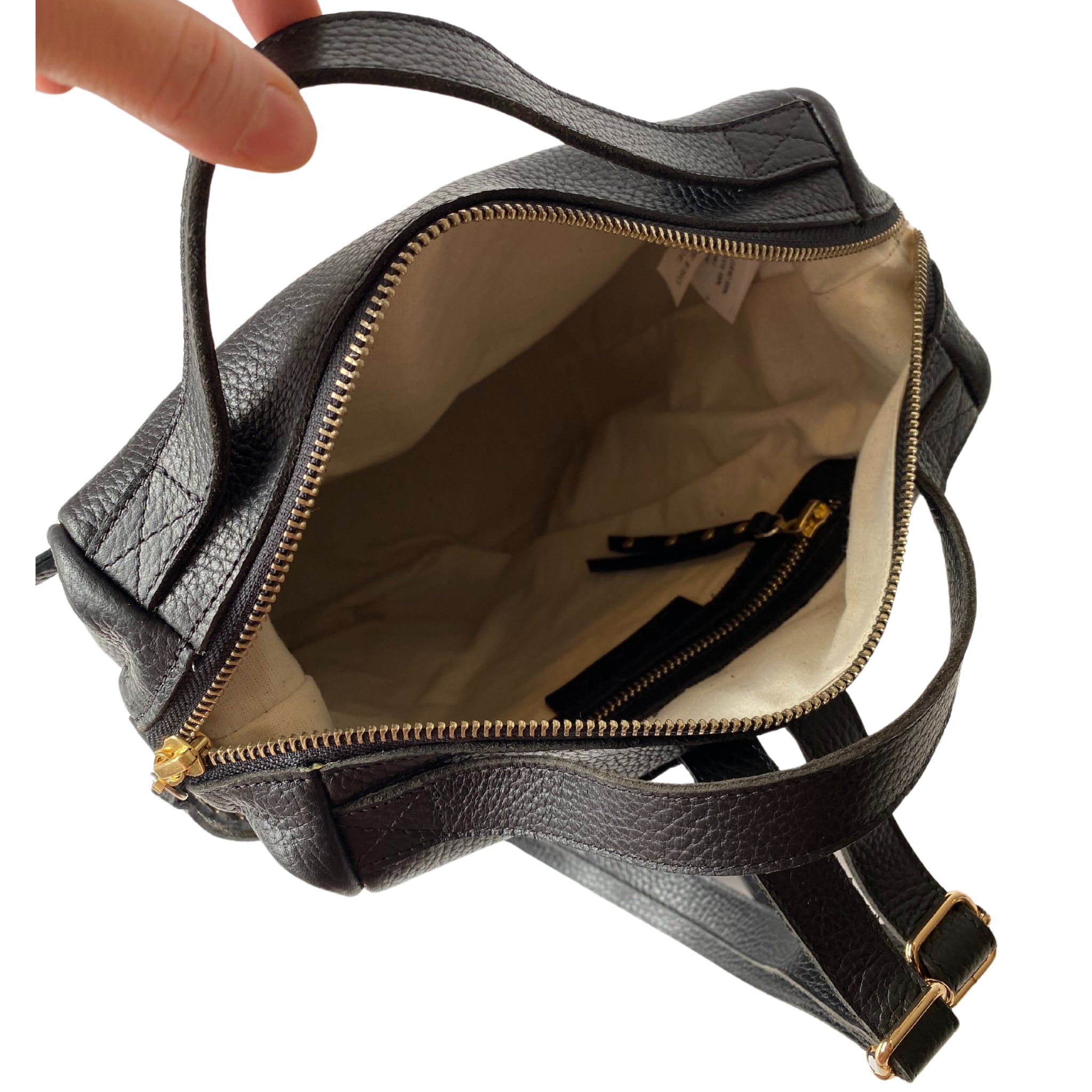 Mochila de cuero modelo MATILDE Negro