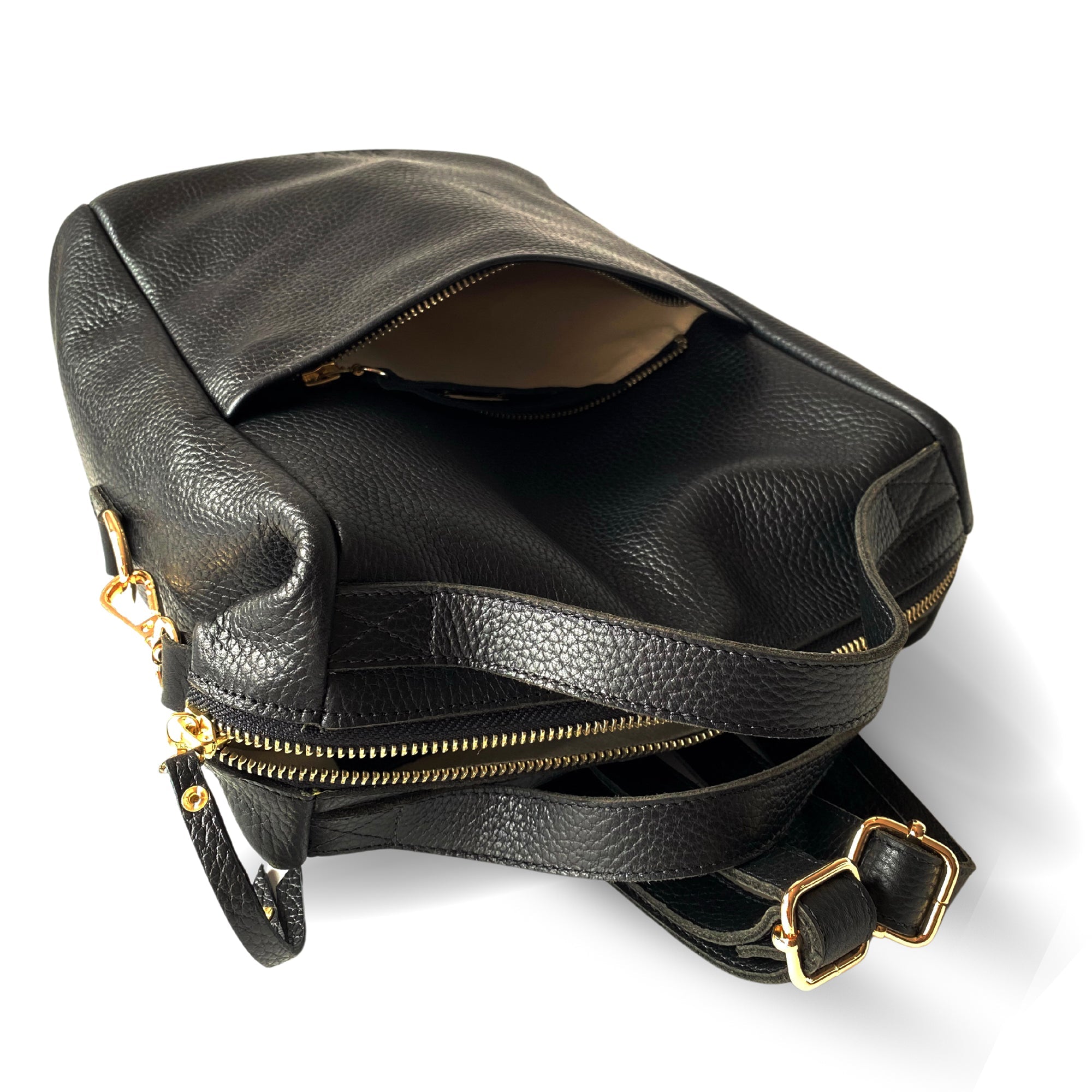 Mochila de cuero modelo MATILDE Negro