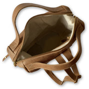 Mochila de cuero modelo MATILDE Tostado