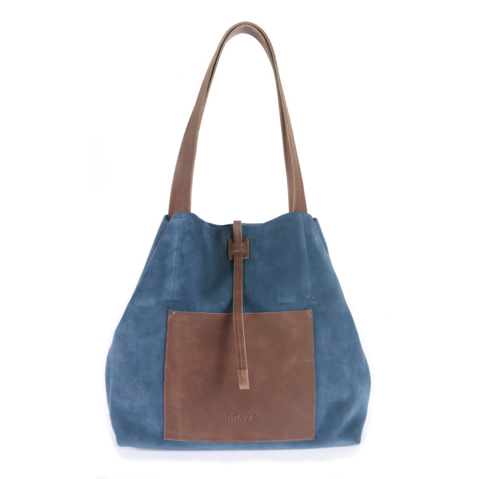 Cartera de cuero modelo JANE Azul