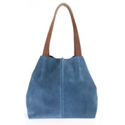 Cartera de cuero modelo JANE Azul