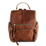 Mochila de cuero modelo MARIE Cognac