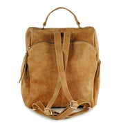 Mochila de cuero modelo MARIE Tostado
