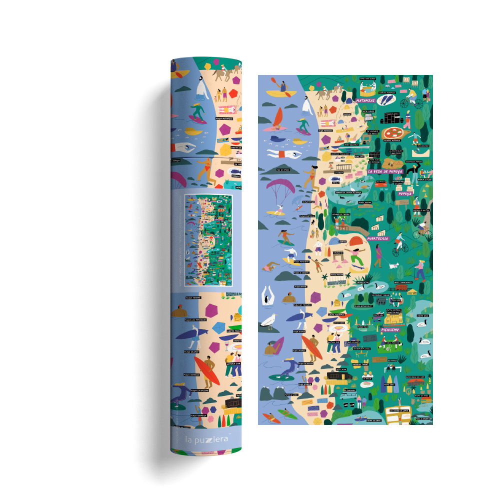 Mapa Ilustrado Matanzas/ Puertecillo/ Pichilemu