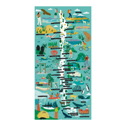 Mapa Ilustrado Parques Nacionales de Chile