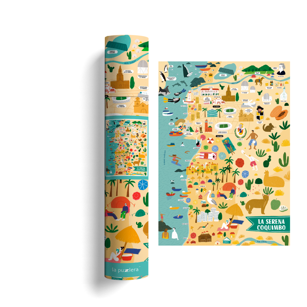 Mapa Ilustrado La Serena/ Coquimbo