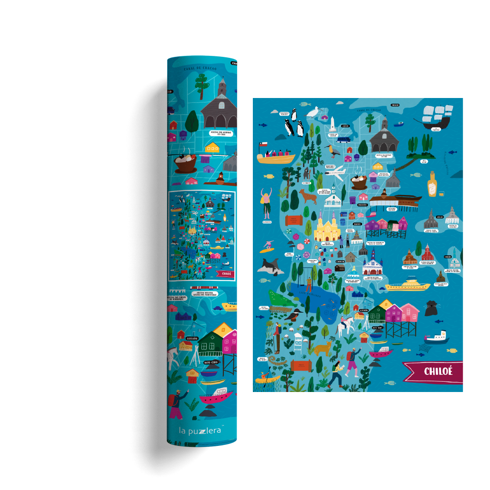 Mapa Ilustrado Chiloé