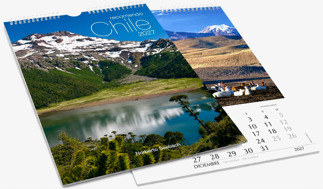 Calendario Mural Recorriendo Chile 2027