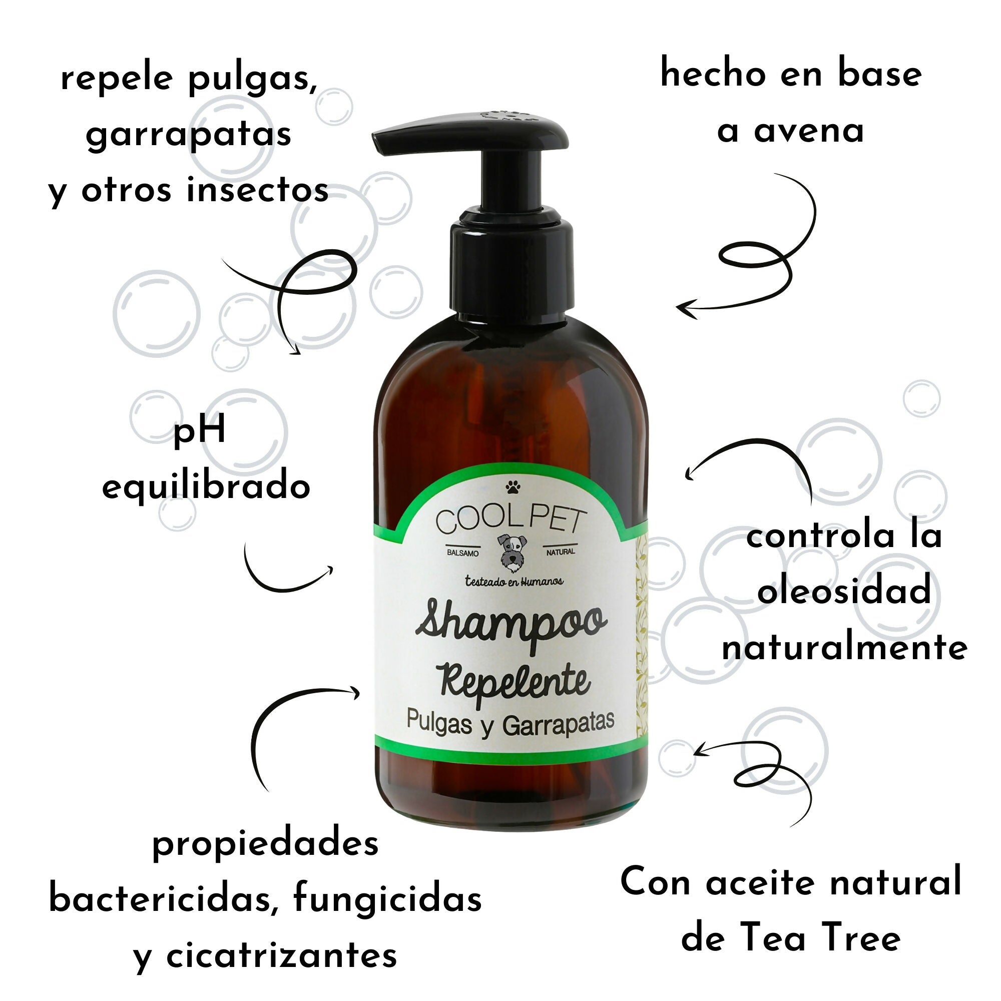 Shampoo Repelente propiedades