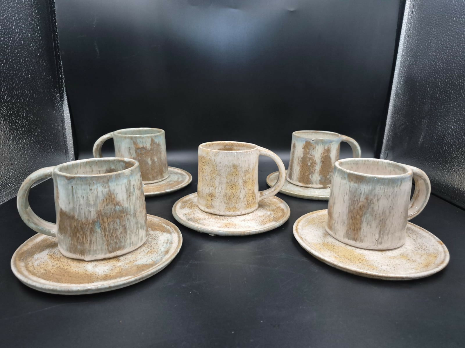 Tazas de café de cerámica gres