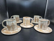 Tazas de café de cerámica gres