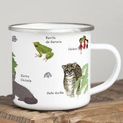 Tazón enlozado Fauna chilena Chiloe