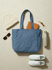 Bolsa reutilizable 40 x 40 cms. Natural/Royal