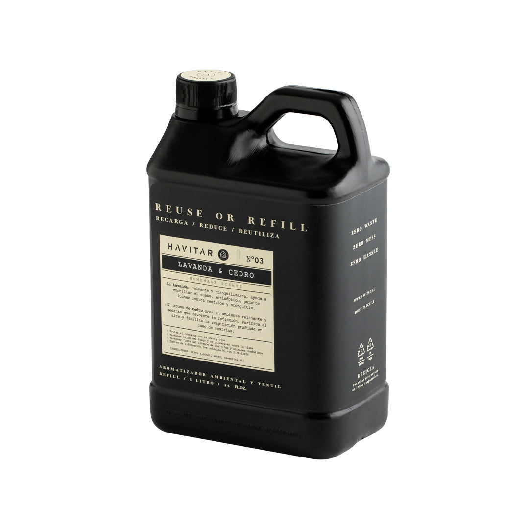 Refill Aromatizador Ambiental y Textil Lavanda & Cedro