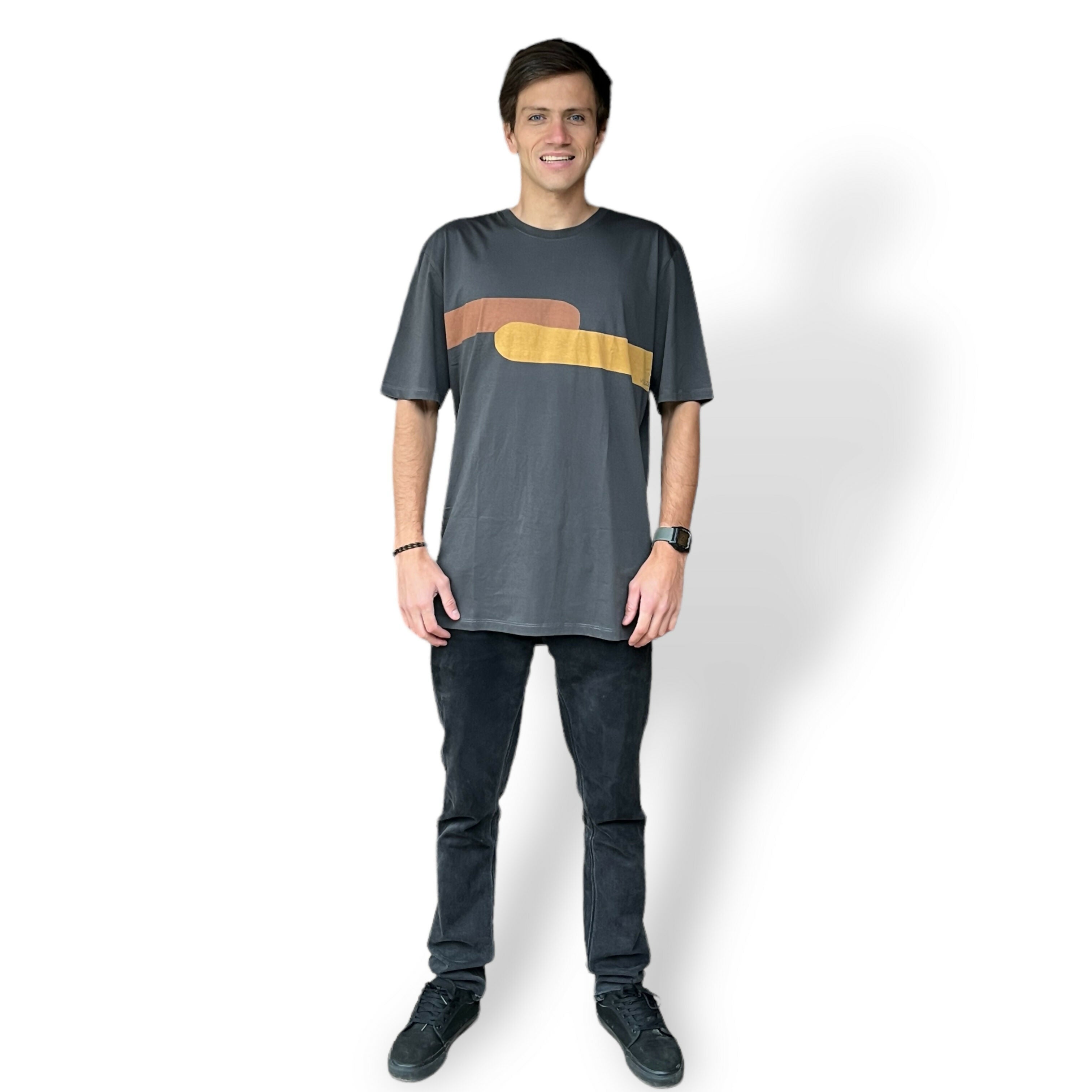 polera manga corta hombre graphite vulzeeboards