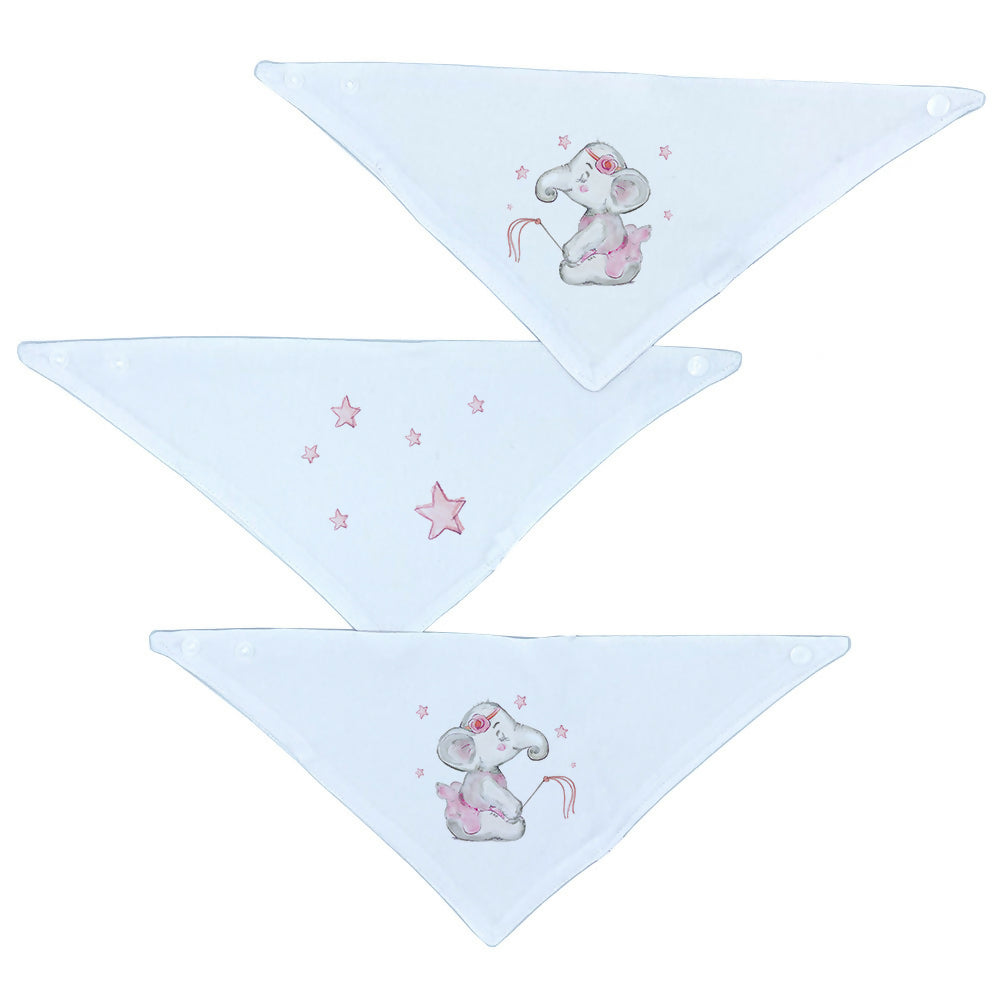 Set 3 Baberos – Bandanas Elefanta Bailarina