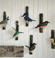 Pájaro tallado Colibrí verde