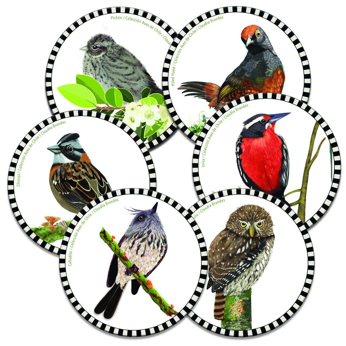 Post pajaros 2 posavasos