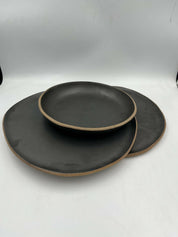 Set 3 platos cerámica gres