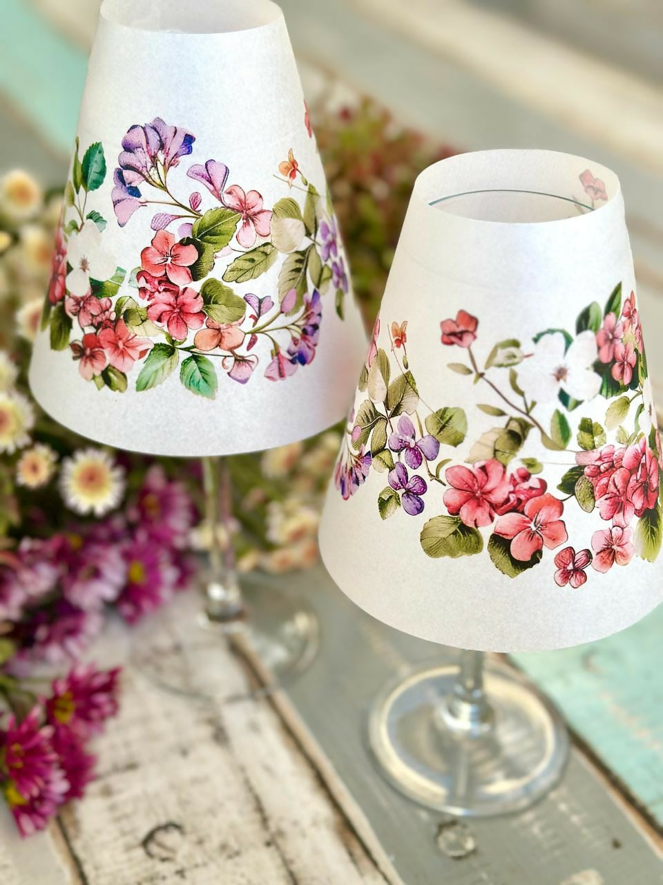 pantalla Plato Flores Antiguo