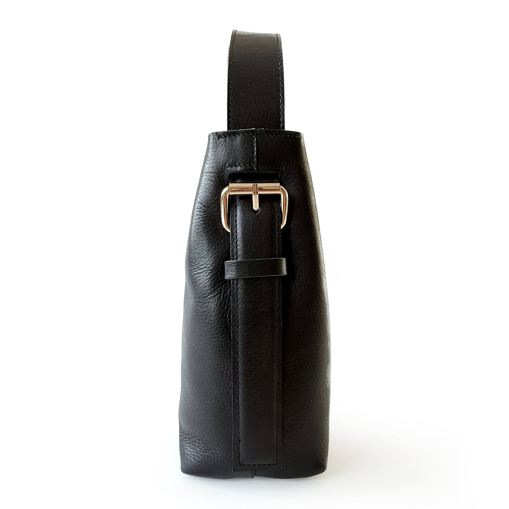 Cartera de cuero modelo PAULA Negro