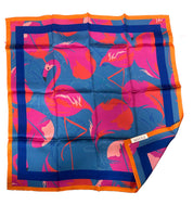 PAÑUELO 100% SEDA NATURAL MAYNA - FLAMENCO