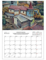 Calendario 2026 Pintura Chilena: Paisajes Urbanos y Campestres