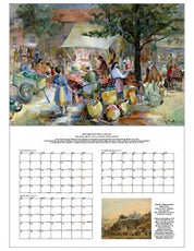 Calendario 2026 Pintura Chilena: Paisajes Urbanos y Campestres