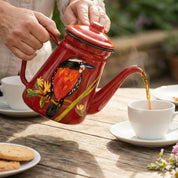 Tetera Enlozada Pintada a Mano - Loica Cantora(1,1L)