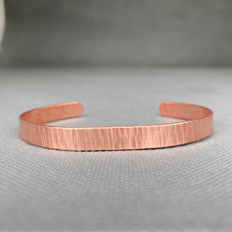 Pulsera Cobre Rayada Hombre