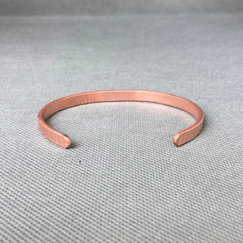 Pulsera Cobre Rayada Mujer