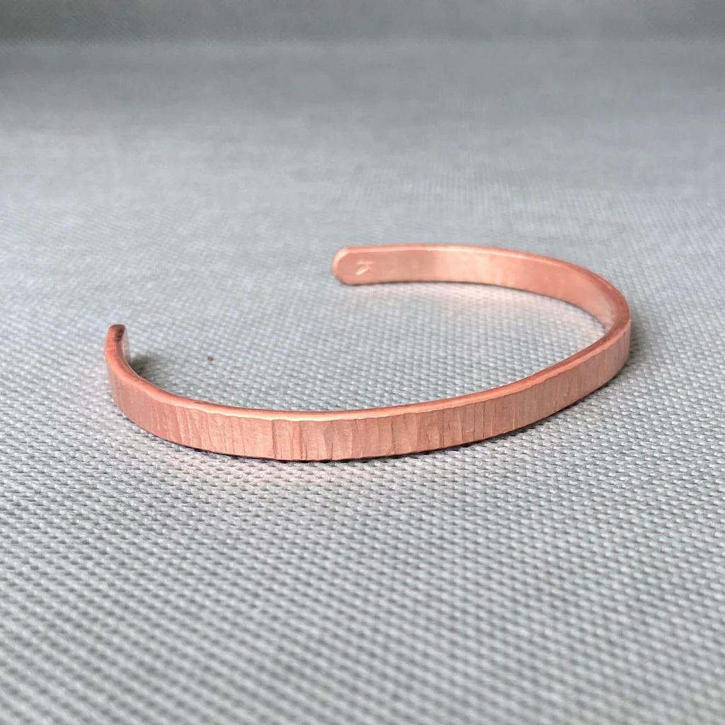 Pulsera Cobre Rayada Mujer