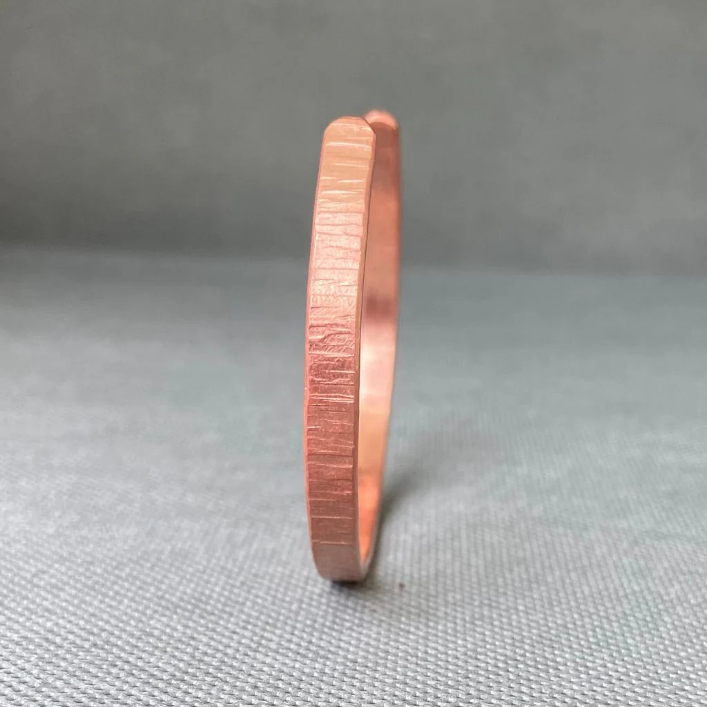 Pulsera Cobre Rayada Mujer