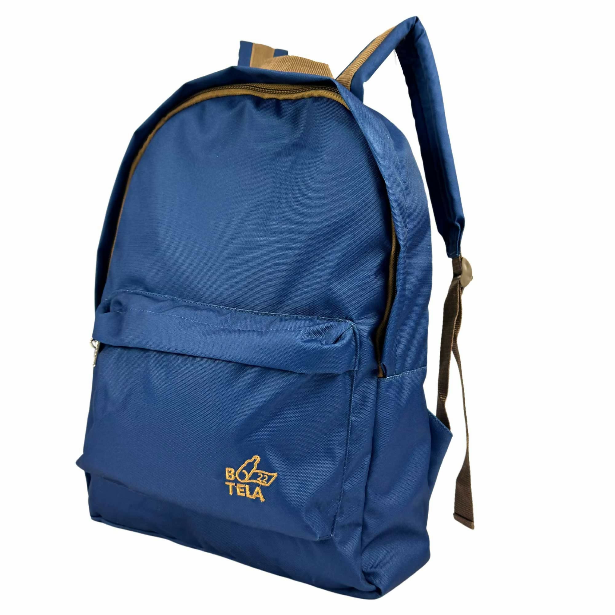 Mochila clásica escolar sustentable azul Botela