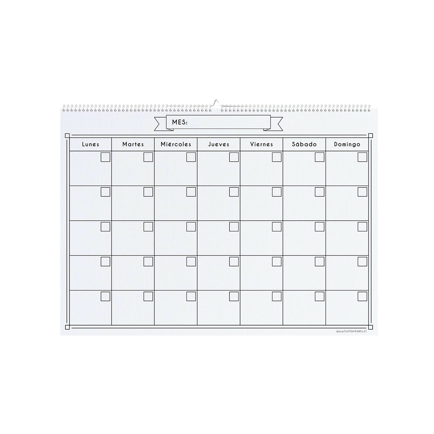 Calendario Blanco mediano