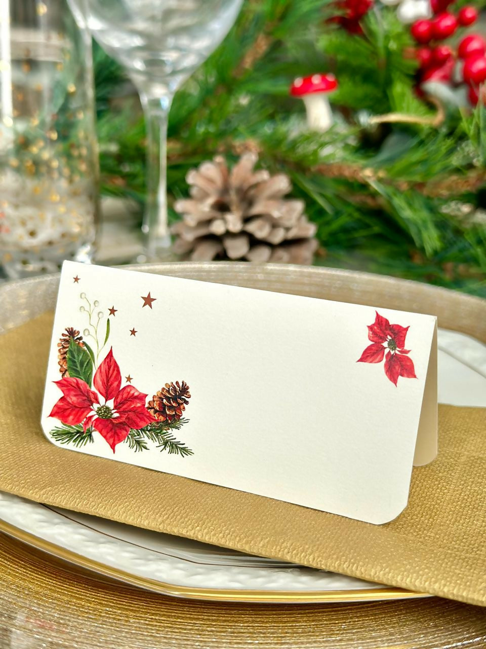 place card flor roja 1