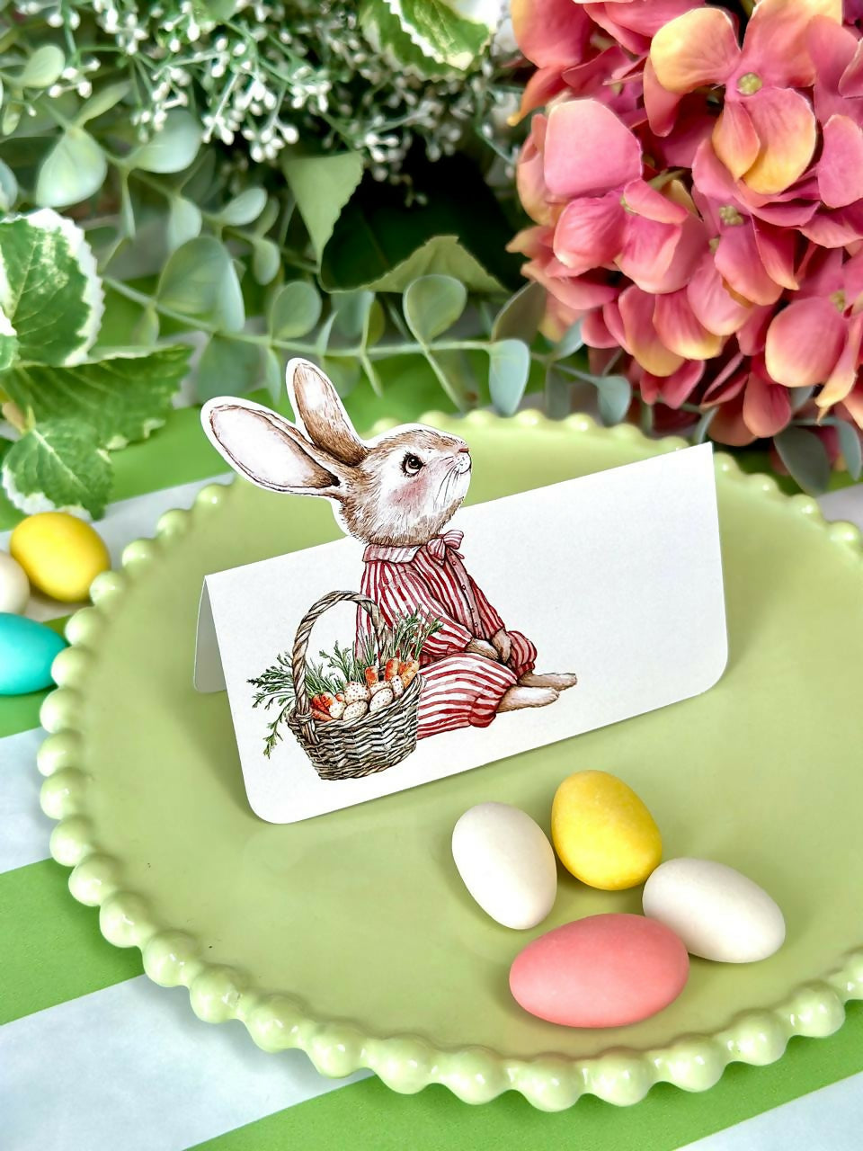 Place Card Familia Conejo