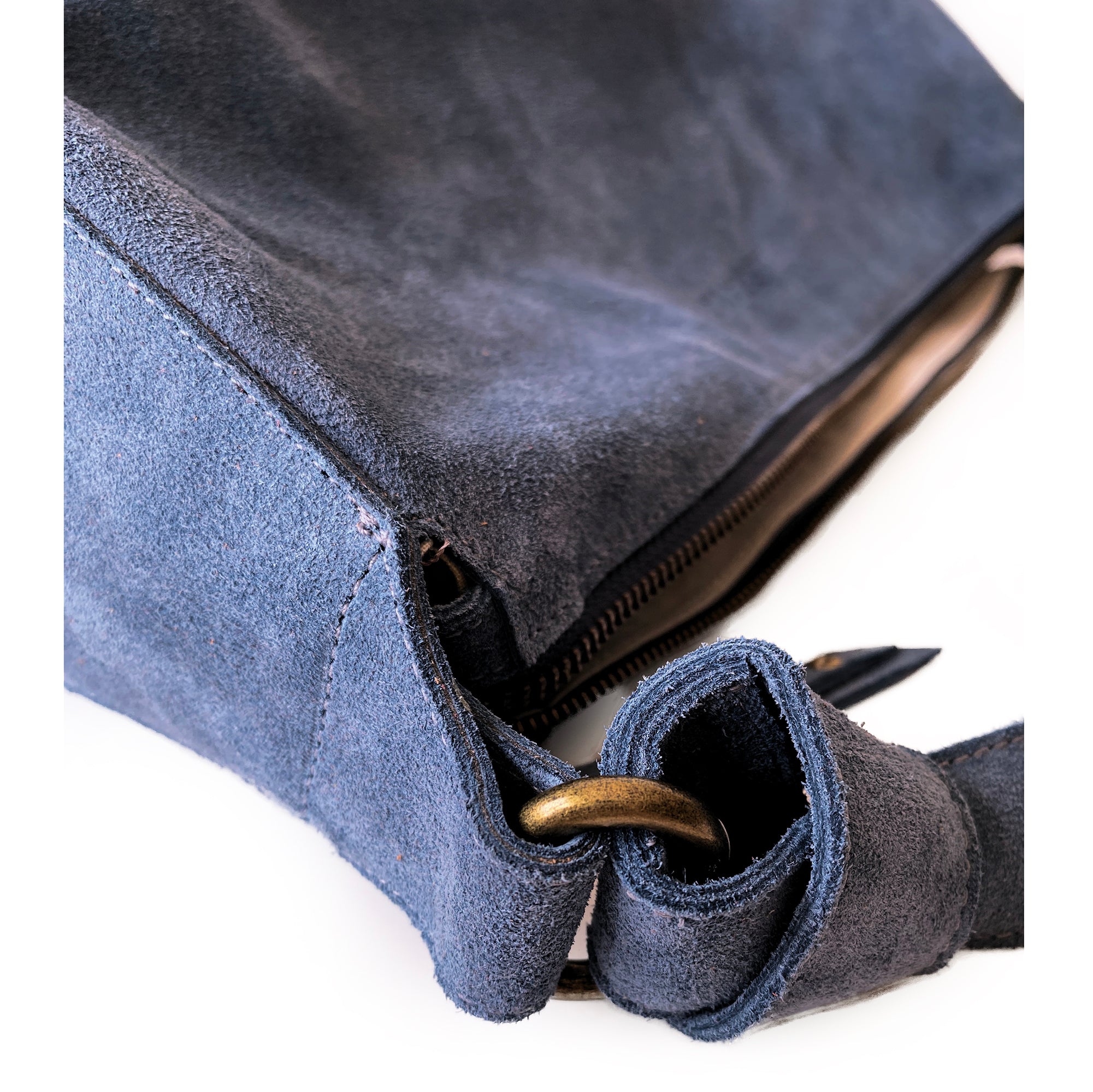 Cartera de cuero modelo REBECA azul