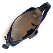 Cartera de cuero modelo REBECA azul