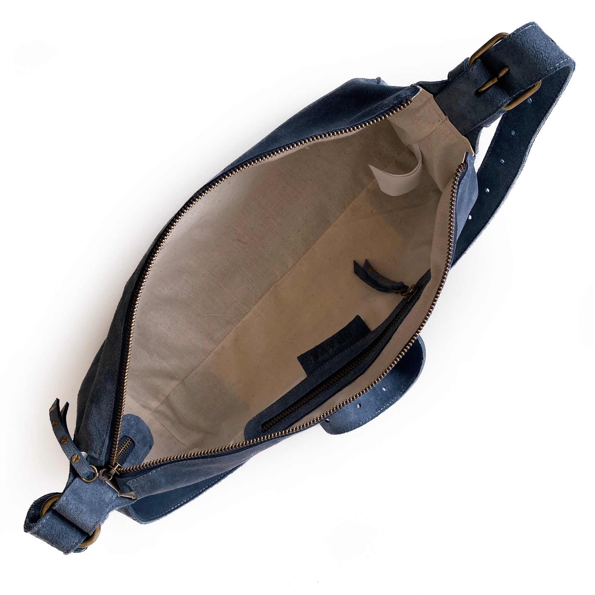 Cartera de cuero modelo REBECA azul