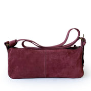 Cartera de cuero modelo REBECA burdeos